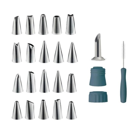 Professional Bake Christmas Nozzle Set 24 Piece Size 3X4.3cm by Soffritto