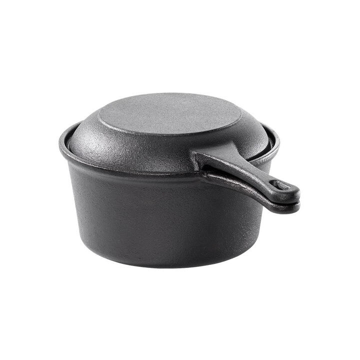 2 in 1 Cast Iron Saucepan Size 20cm by Grylt