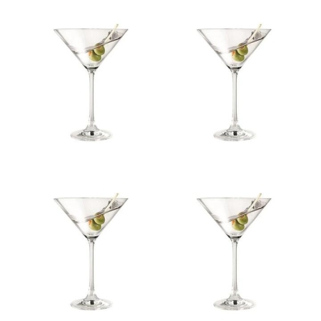 Vina 4 Piece Martini Glass Set Size 250ml by Alex Liddy