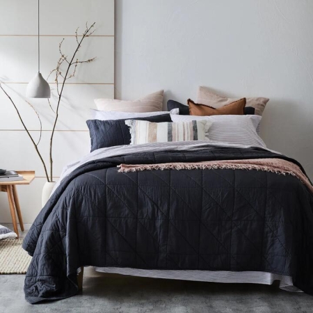 Eden Coverlet Queen King Wattleseed by Neale Whitaker