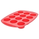 Kolori Silicone 12 Cup Muffin Tray Size 30X21cm in Red by Scullery-Red