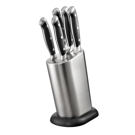 Artisan Stahl 6 Piece Knife Block by Baccarat