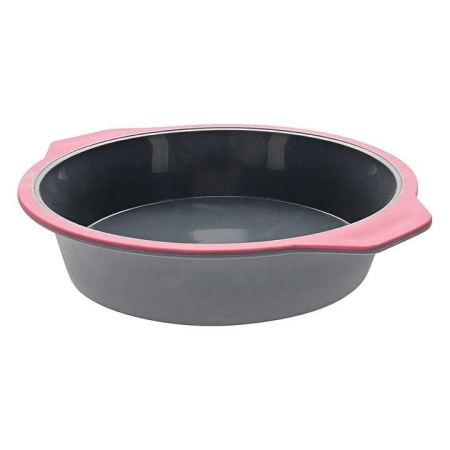 Professional Bake Round Non-Stick Silicone Baking Pan Size 24X6cm by Soffritto