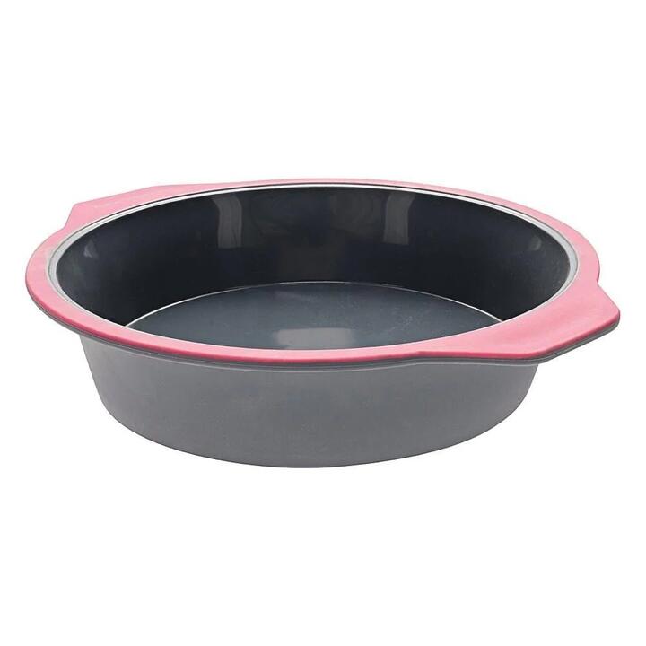 Professional Bake Round Non-Stick Silicone Baking Pan Size 24X6cm by Soffritto
