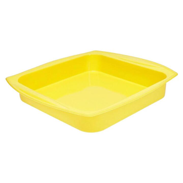Kolori Silicone Square Baking Pan Size 31X25cm in Yellow by Scullery-Yellow