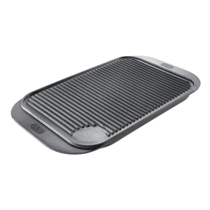 Cast Iron Reversible Grill Size 48cm in Black by Grylt-Black