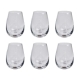 Grand Cru 6 Piece Stemless Wine Glass Set Size 470ml in White by Alex Liddy-White