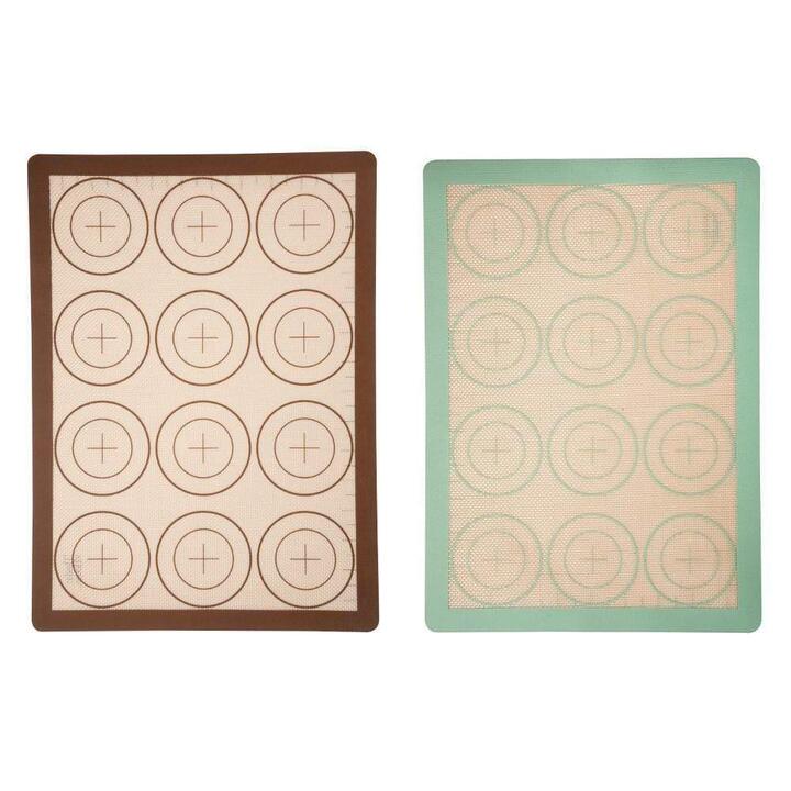 Professional Bake 2 Piece Silicone Baking Mats Set Size 40X29cm by Soffritto