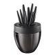 THE EGG by iD3 Samurai Knife Block 9 Piece in Black by Baccarat-Black
