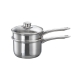 Gourmet Stainless Steel Double Boiler Size 14X9cm in Silver by Baccarat-Silver