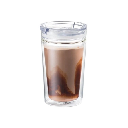 Barista Double Walled Glass Travel Coffee Cup 380ml Size 9.7X9.7X21cm by Baccarat