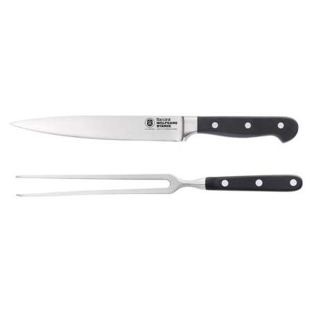 Wolfgang Starke 2 Piece Stainless Steel Carving Set by Baccarat