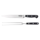 Wolfgang Starke 2 Piece Stainless Steel Carving Set by Baccarat