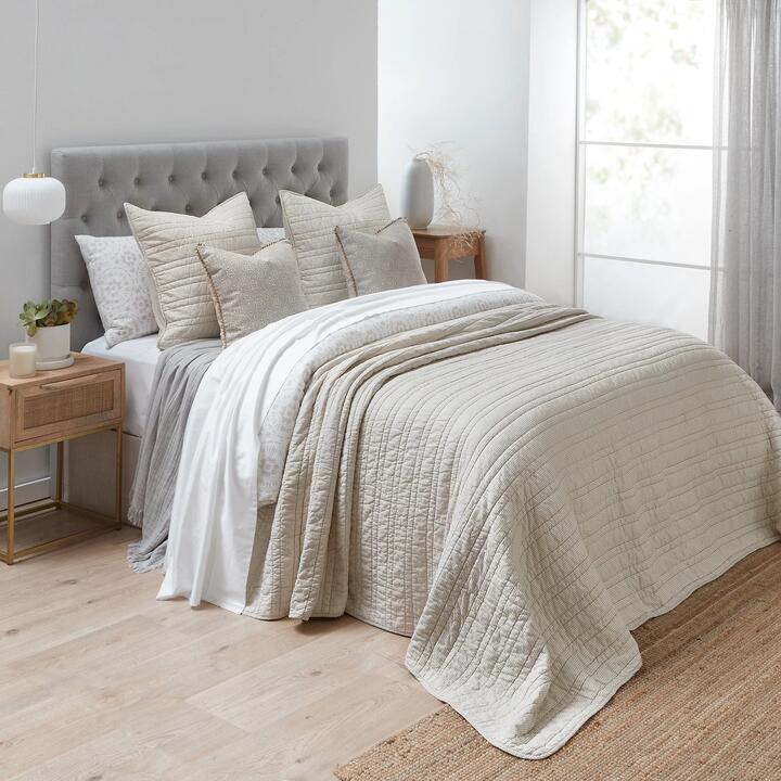 Havana Coverlet Size 250cmX240cm Polyester/Cotton by Home Beautiful