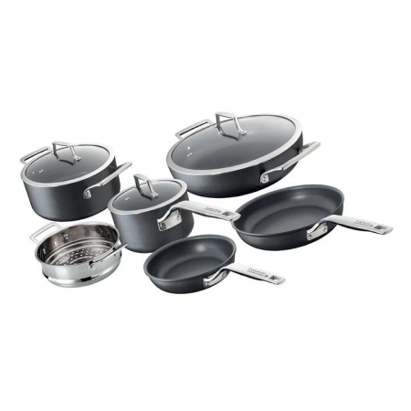Diamond 9 Hard Anodised 6 Piece Cookware Set by Cuisine::pro