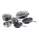 Diamond 9 Hard Anodised 6 Piece Cookware Set by Cuisine::pro