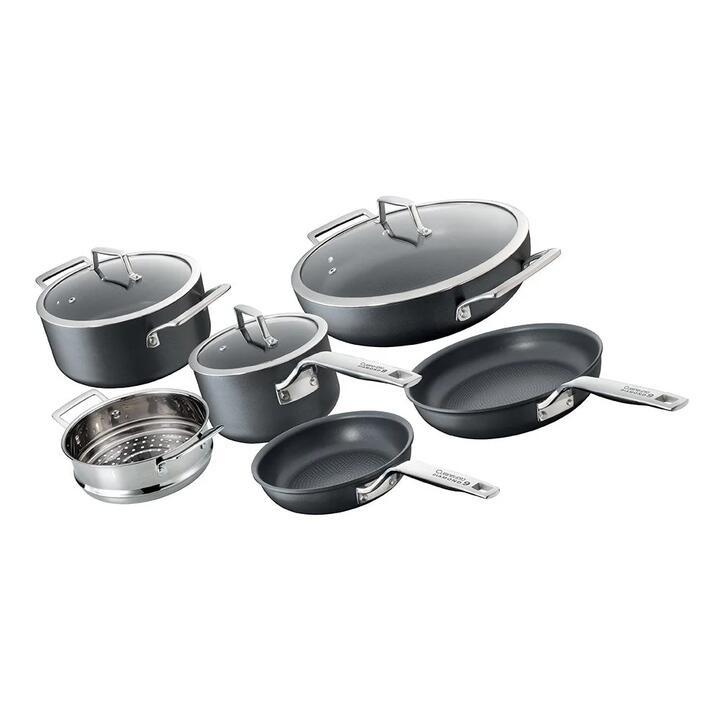 Diamond 9 Hard Anodised 6 Piece Cookware Set by Cuisine::pro