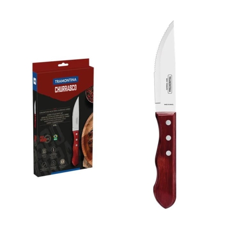 Tramontina Jumbo 4 Piece Steak Knife Set Red