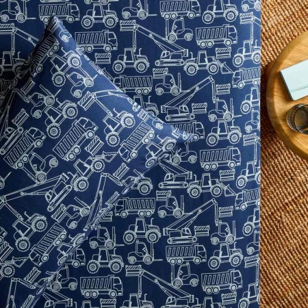 MyHouse Kids Fitted Sheet Set Truck-Single