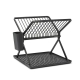 Foldable Dish Drying Rack Dark Size 44X10.5X33.5cm in Dark Grey by Brabantia-Dark Grey