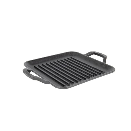 Lodge Chef Collection Square Cast Iron Grill Pan 28cm