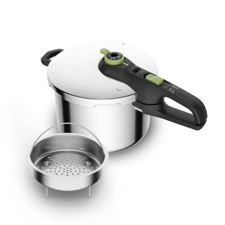Tefal Secure Trendy Induction Stainless Steel Pressure Cooker-8 Litre