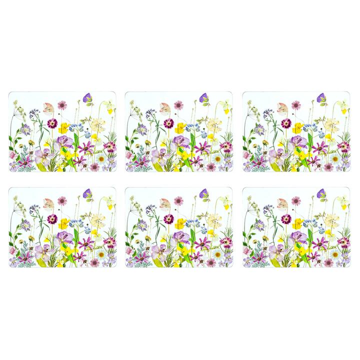 Ashdene Pressed Flowers Set Of 6 Placemats