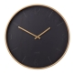 Amalfi Modern Black Wall Clock