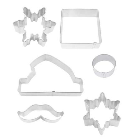R&M Set of 6 Santa Centrepiece Cookie Cutters