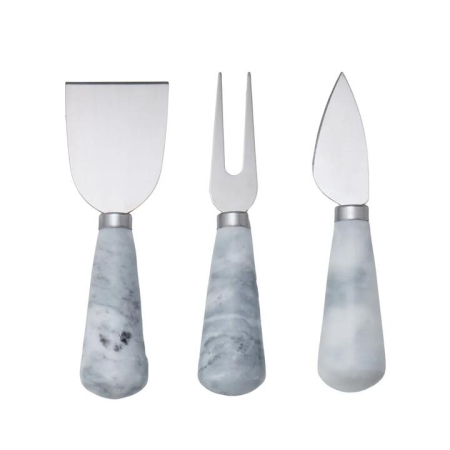 Davis & Waddell Nuvolo Marble Set of 3 Cheese Knives