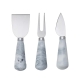 Davis & Waddell Nuvolo Marble Set of 3 Cheese Knives