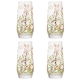 Ashdene Wildflowers Crystal Set of 4 Highball Tumblers