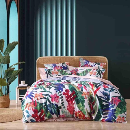 Logan & Mason Atherton Tropic Quilt Cover Set-King