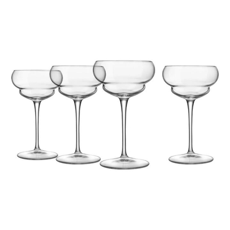 Luigi Bormioli Backdoor 20's Set of 4 Glasses Nick & Nora 170ml