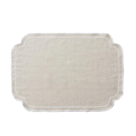 Society Home Set of 4 Chloe Liveable Linen Placemats