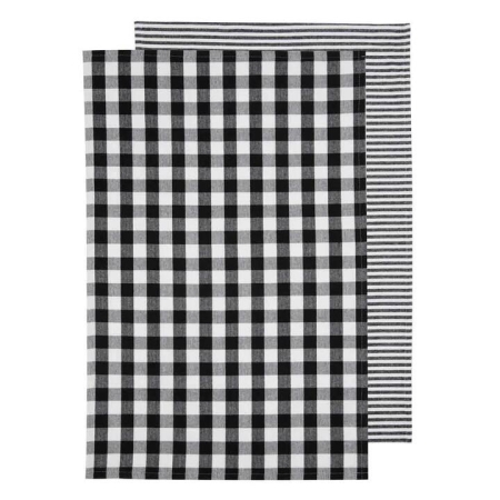 Ladelle Eco Set of 2 Gingham Kitchen Towels