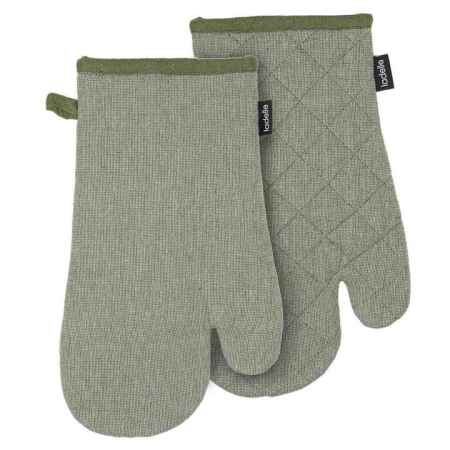 Ladelle Eco Set of 2 Recycled Green Oven Mitts