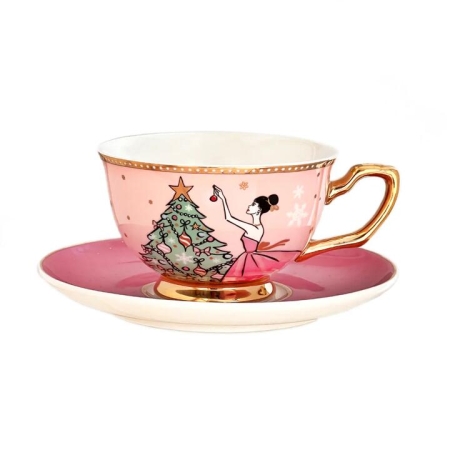 Cristina Re La Belle Noel Teacup & Saucer
