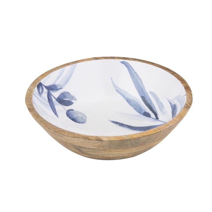 Ladelle Blue Lagoon Mango Wood Bowl-Small