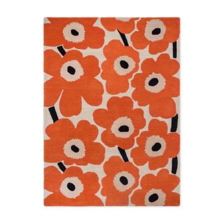 Marimekko Unikko Rug Orange Red-200 x 140cm