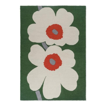 Marimekko Unikko 60th Anniversary Rug Green-280 x 200cm
