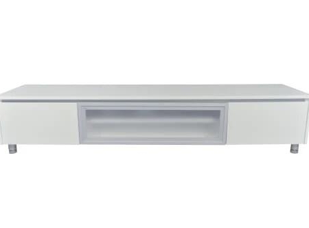 Vicki TV Stand Cabinet Entertainment Unit 2m - High Gloss White