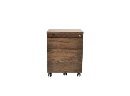 Weslea File Pedestal on Castors - Antique Oak