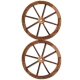 Wooden Wagon Wheel X2