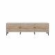 Valerie TV Stand Cabinet Entertainment Unit 180cm - Oak & White
