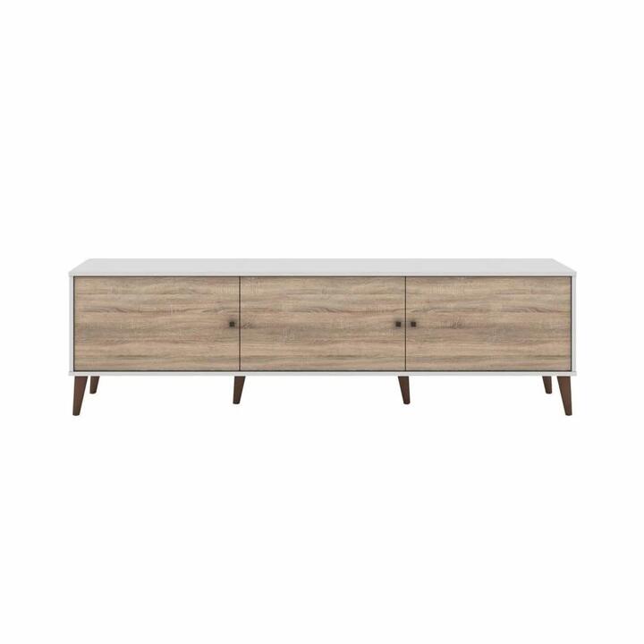 Valerie TV Stand Cabinet Entertainment Unit 180cm - Oak & White