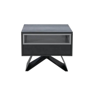 Raimon Furniture Vertia Square Side Table - Shadow Grey