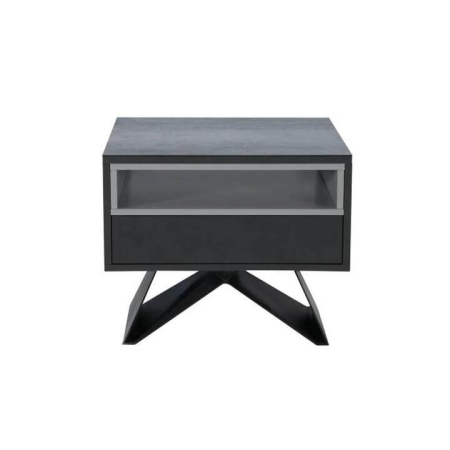 Raimon Furniture Vertia Square Side Table - Shadow Grey