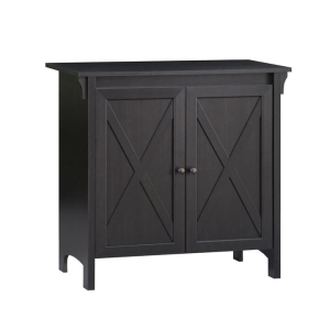 Maestro Furniture Tyann 2-Door Sideboard Multi-Purpose Low Cupboard Storage Cabinet - Espresso