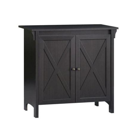 Maestro Furniture Tyann 2-Door Sideboard Multi-Purpose Low Cupboard Storage Cabinet - Espresso